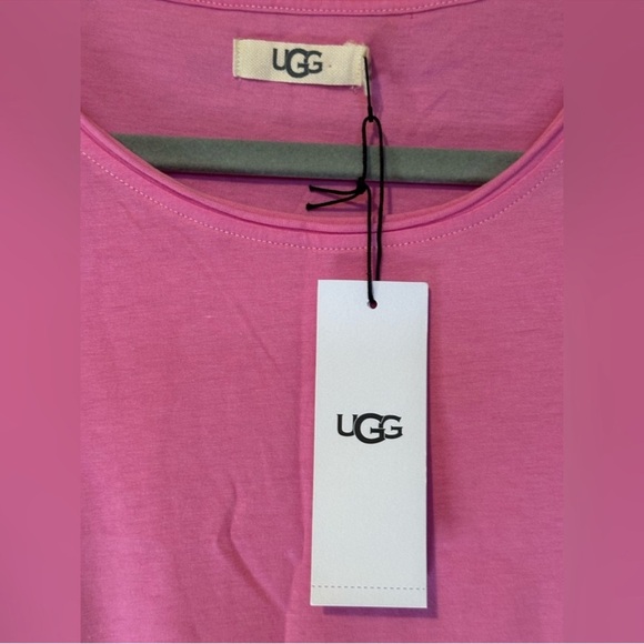 Ugg Women’s Perline Crewneck Organic Cotton Tee Pink Echinacea NWT Size Medium - Picture 4 of 6